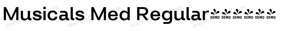 Musicals Med Regular字体转换
